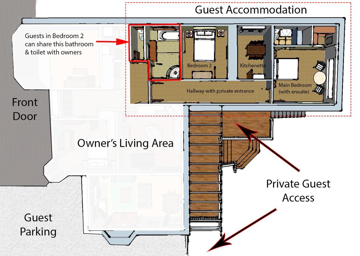 Sunny Mornington 2 Bedroom Guest Suite Dunedin Zewnętrze zdjęcie